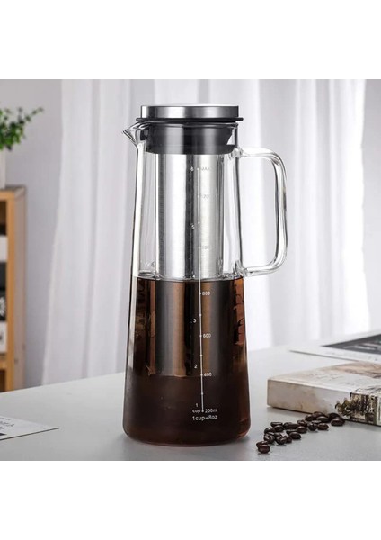 Hava Geçirmez Soğuk Demleme Buzlu Kahve Makinesi ve Çay Demlik - 1 0l / 34OZ Çıkarılabilir Paslanmaz Çelik Filtreli Cam Sürahi (Yurt Dışından) modelleri