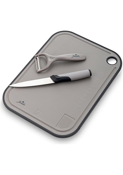 Jumbo Smart Grey Kesme Tahtası Seti
