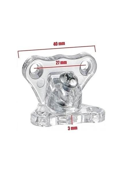 T Bağlantı Çektirme Şeffaf Plastik Köşe Birleştirme Kelebek Bağlantı (10 Adet) modelleri