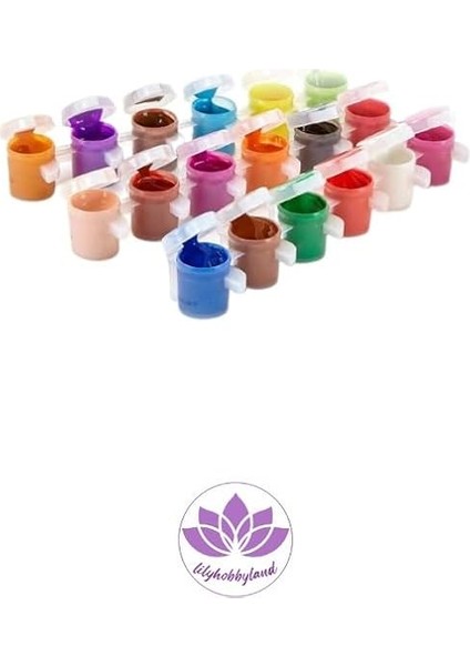 Baskılı Sayılarla Boyama Hobi Seti (Çerçeveli) 40X50 Cm: Vazodaki Çiçekler indirimleri