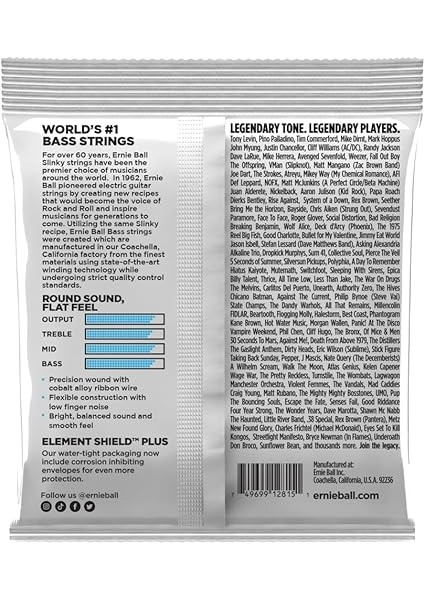 Ball Extra Slinky Flatwound Elektrik Bas Telleri, Ölçü 40-95 fiyatları