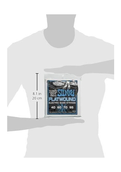Ball Extra Slinky Flatwound Elektrik Bas Telleri, Ölçü 40-95 fırsatları