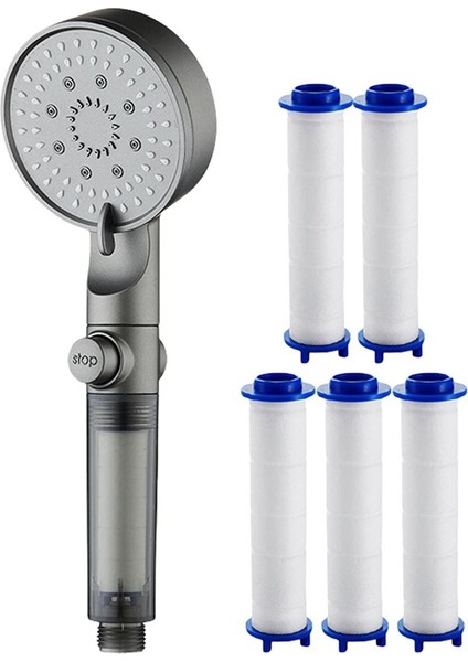 Filtreli Duş Başlığı Elde Taşınabilir Filtreli Duş Başlığı Dahili Sert Su Güçlü Temizleme Nozulları Ayarlanabilir Püskürtücüler (Yurt Dışından)