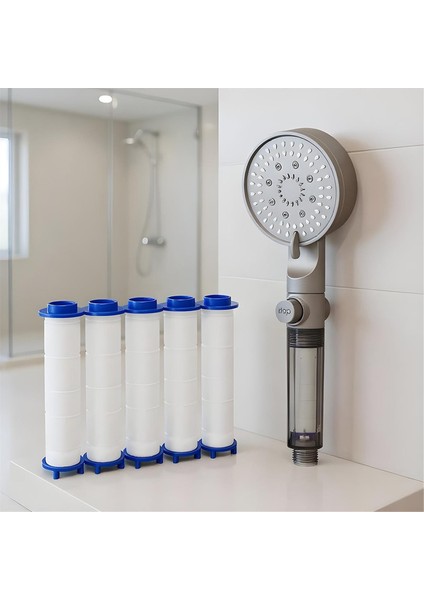 Filtreli Duş Başlığı Elde Taşınabilir Filtreli Duş Başlığı Dahili Sert Su Güçlü Temizleme Nozulları Ayarlanabilir Püskürtücüler (Yurt Dışından) modelleri