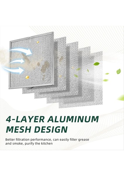 S99010316 Davlumbaz Yağ Filtresi 11-1/4 Inç x 11-3/4 Inç 99010316 Br-Oan Nu-Tone Ken-More Soba Için Yedek 2 Adet (Yurt Dışından) indirimleri