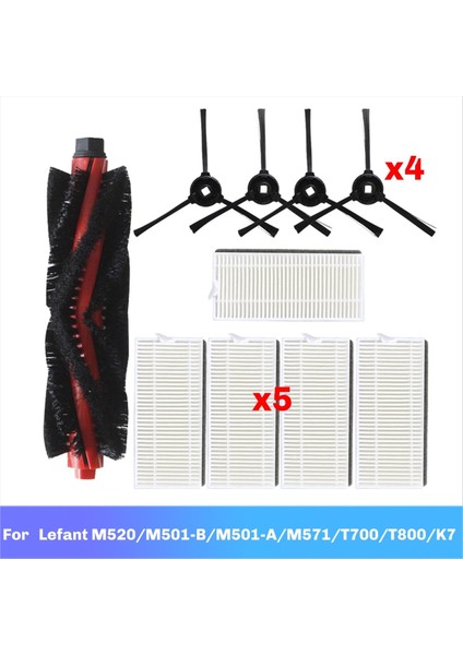 Silindir Yan Fırça Hepa Filtresi Lefant M520/M501-B/M501-A/M571/T700/T800/K7 Robot Vakum Aksesuarları Kiti Parçaları (Yurt Dışından) fiyatları