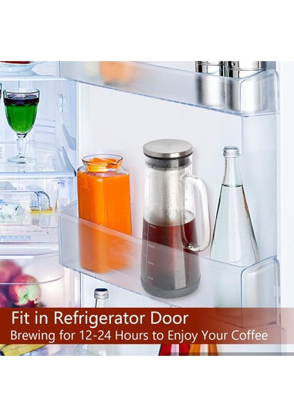 Hava Geçirmez Soğuk Demleme Buzlu Kahve Makinesi ve Çay Demlik - 1 0l / 34OZ Çıkarılabilir Paslanmaz Çelik Filtreli Cam Sürahi (Yurt Dışından) indirimleri