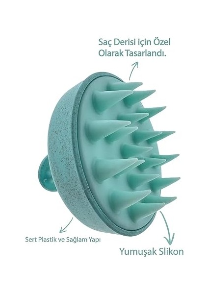 Saç Bakım Fırçası, Saç Derisine Masaj Yapan Şampuan Tarağı, Duş Fırçası Slikon Saç Masaj Tarağı Mavi modelleri