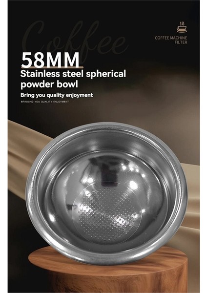 58MM Kahve Filtresi Sepeti Kahve Çıkarma Filtresi Espresso Makinesi Kolu Paslanmaz Çelik Hassasiyetler Toz Kase (Yurt Dışından) fiyatları