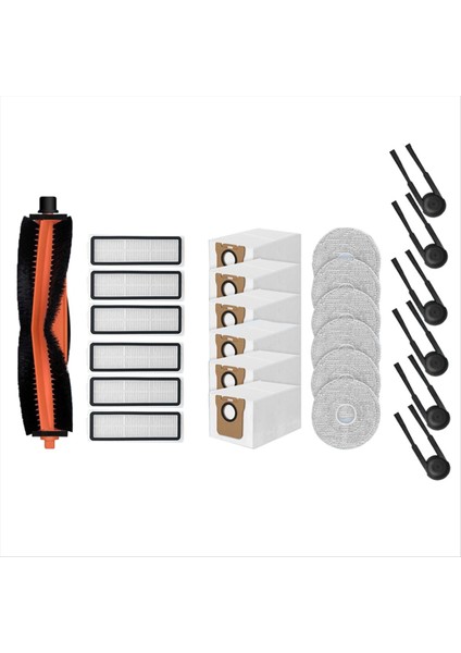 Xiaomi Mijia Robot Vakum 5c OV42CN Yedek Parça Ana Yan Fırça Hepa Filtre Paspas Bezi Toz Torbası Aksesuarları (Yurt Dışından) modelleri