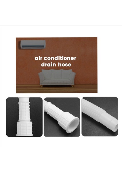 4x Nem Alma Cihazı Tahliye Hortumu 13FT Esnek Tahliye Hortumu Kesilebilir Kauçuk Adaptör ve Bağlantı Kelepçe Hortumunun Değiştirilmesi (Yurt Dışından) modelleri