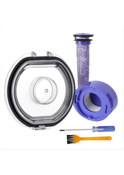Dyson V7 V8 Elektrikli Süpürgeler Için Yedek Ön Filtre ve Son Filtre Toz Parçalarının Üst Sabit Sızdırmazlık Halkası (Yurt Dışından)