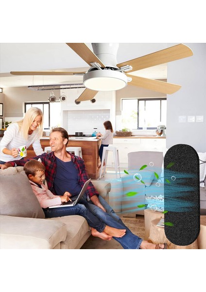 20 Adet Tavan Vantilatörü Kanat Filtreleri Aktif Hindistan Cevizi Karbon Kolay Yapışan Tavan Vantilatörü Kanat Filtreleri Hava Temizleme Ev Için (Yurt Dışından) indirimleri