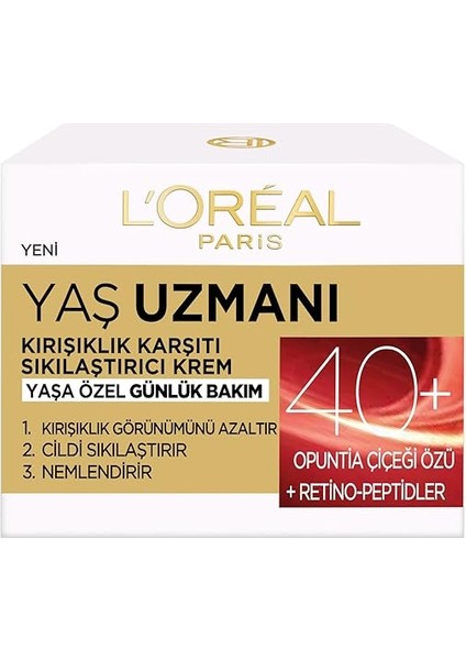 Parıs Yaş Uzmanı 40+ Kırışıklık Karşıtı Sıkılaştırıcı Krem modelleri