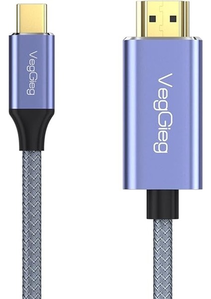 4K/60Hz Type-C 3.1 To HDMI 2.0 Dönüştürücü Kablo 2 Metre modelleri