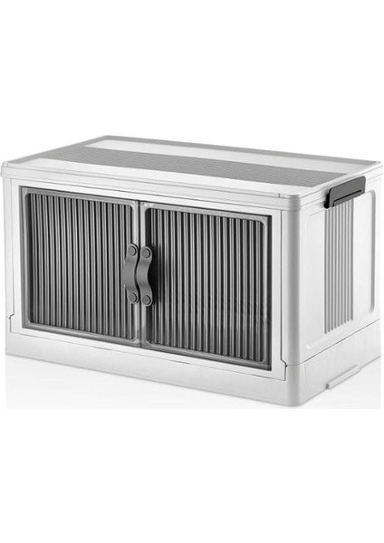 Çok Amaçlı Istiflenebilir Kapaklı Demonte Mutfak Salon Banyo Mutfak Düzenleyici Dolap (Beyaz)