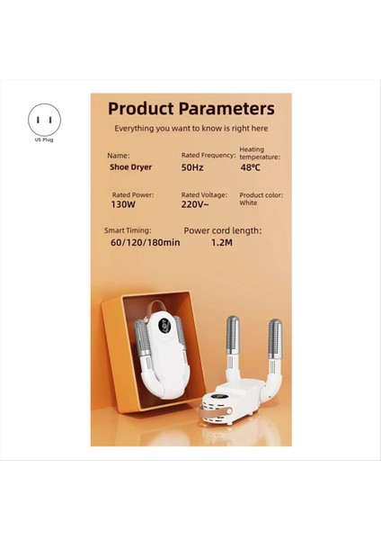 Yeni Akıllı Dokunmatik Ekran Ayakkabı Kurutucu Hızlı Isıtma Sterilizasyon Isıtıcı Çorap Kurutucu Sıcak Hava Koku Gici Nem Alma Cihazı Abd Plug (Yurt Dışından) indirimleri