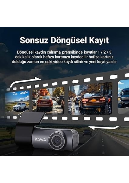 D5 2k 1296P Wdr Wifi 135° Geniş Açı Lens Araç Kamerası modelleri