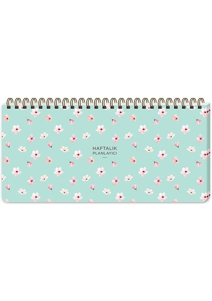 Color 13X27 Haftalık Planner - Su Yeşili