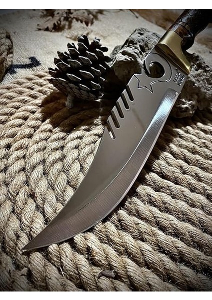 Yapımı Kurt Başlı Işlemeli Av Bıçağı No:2 fiyatları