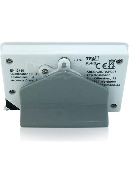 30.1034 Dijital Alarmlı IP65 Su Geçirmez Termometre, Beyaz fırsatları