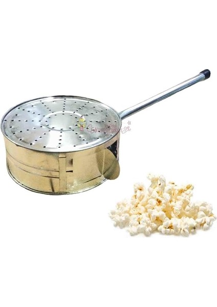 Nostaljik Ocak Üstü Yağsız Mısır Patlatma Makinesi Hububat Pop Corn Tava Popcorn Tenceresi fiyatları