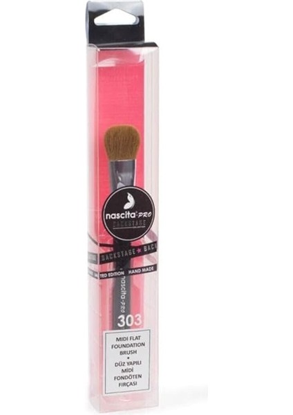 Backstage Düz Yapılı Midi Fondoten Fırçası 303 fiyatları