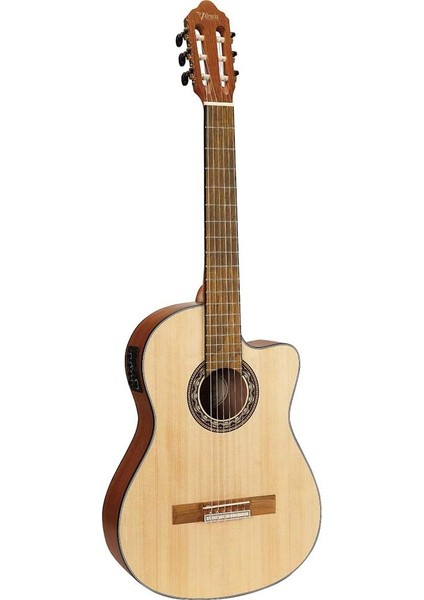 VC304CE Elektro Klasik Gitar, Cutaway, 4/4, Naturel Mat,