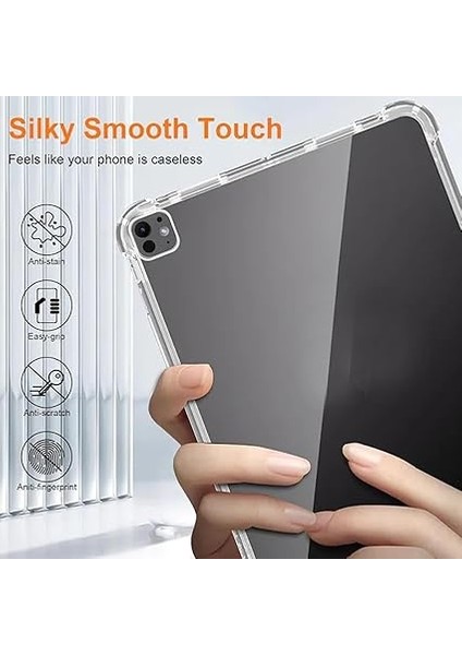 iPad 11.nesil ile Uyumlu 2025 Kılıf Tablet Nitro Anti Shock Silikon Tamamen Şeffaf Görünümlü Kapak iPad 11.nesil ile Uyumlu Tablet Kılıf Şeffaf Renk fırsatları
