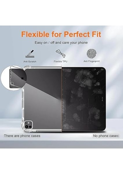 iPad 11.nesil ile Uyumlu 2025 Kılıf Tablet Nitro Anti Shock Silikon Tamamen Şeffaf Görünümlü Kapak iPad 11.nesil ile Uyumlu Tablet Kılıf Şeffaf Renk indirimleri