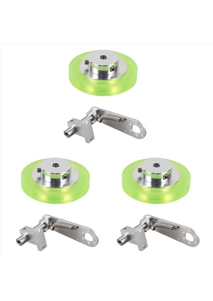 3set 200MM Alüminyum Poliüretan Endüstriyel Kodlayıcı Tekerlek Ölçüm Tekerleği Tip 20MM Alüminyum Kodlayıcı Braketi (Yurt Dışından)