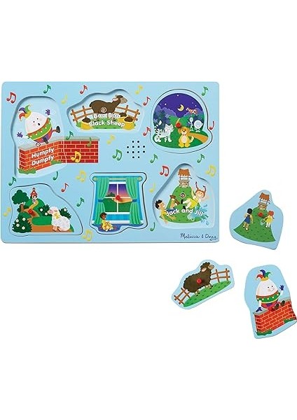 & Doug Soundpuzzle Aus Holz - Kinderreime 3 (6 Teile) indirimleri