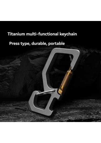 Taşınabilir Titanyumlar Şişe Açıcı Açık Hızlı Hızlı Serbest Bırakma Karabin Klip Edc Araçı (Yurt Dışından) fiyatları
