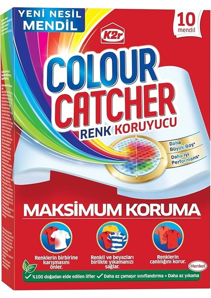 Colour Catcher Renk Koruyucu 10'lu Mendil (1 x 10 Adet)