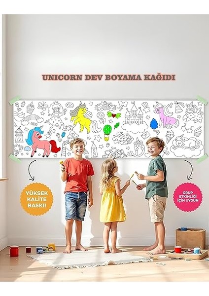 Temalı Dev Boyama Kağıdı 2,5 Metre Rulo Boyama Kağıdı Çocuk Anaokulu ve Kreşler Için Aktivite Çocuk Eğitici Boyama modelleri