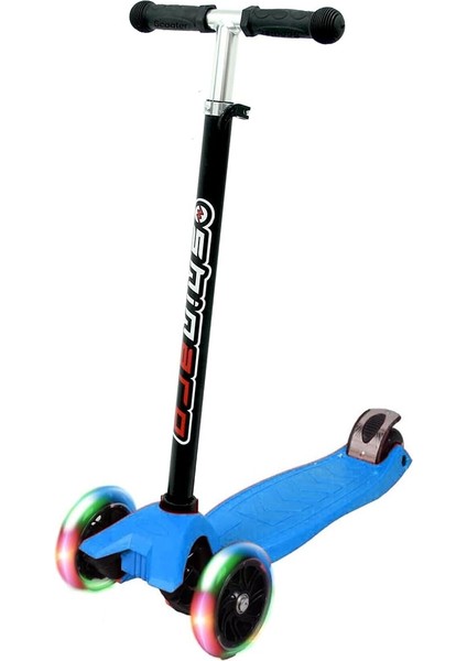 Shinaro 3 Tekerlekli Işıklı Mavi Maxi Scooter
