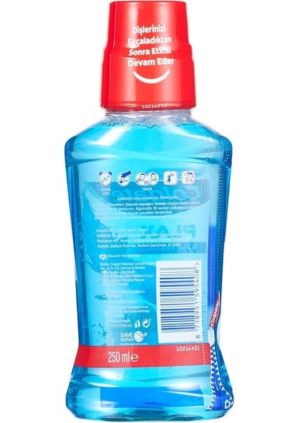 Plax Ağız Bakım Suyu Nane Ferahlığı, Mavi, 250 ml fiyatları
