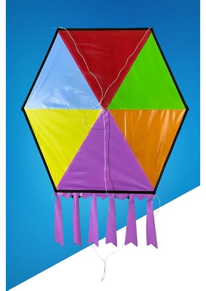 Çerçeveli Altıgen Uçurtma - Karmarenk