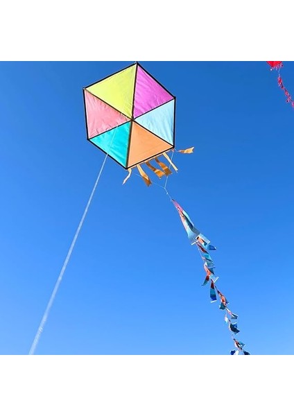 Çerçeveli Altıgen Uçurtma - Karmarenk fiyatları