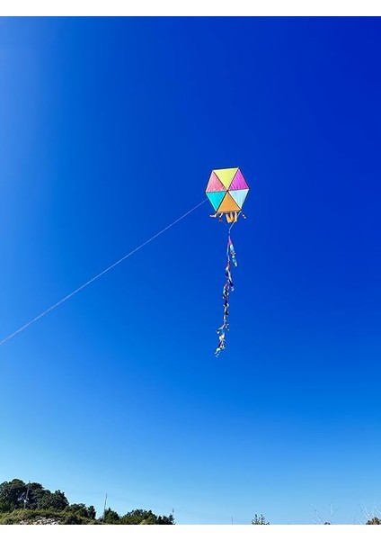 Çerçeveli Altıgen Uçurtma - Karmarenk modelleri