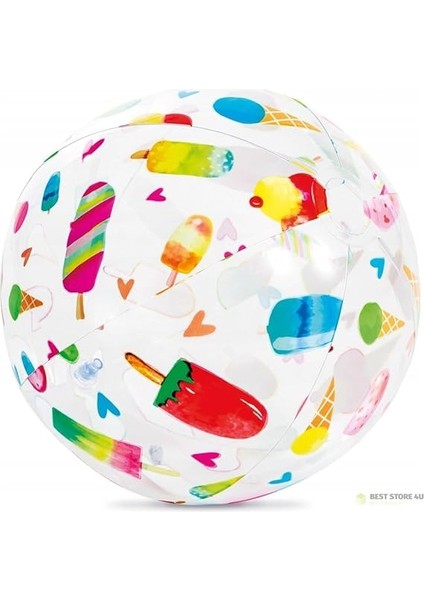 Şeffaf Sevimli Desenli Top 51 cm indirimleri