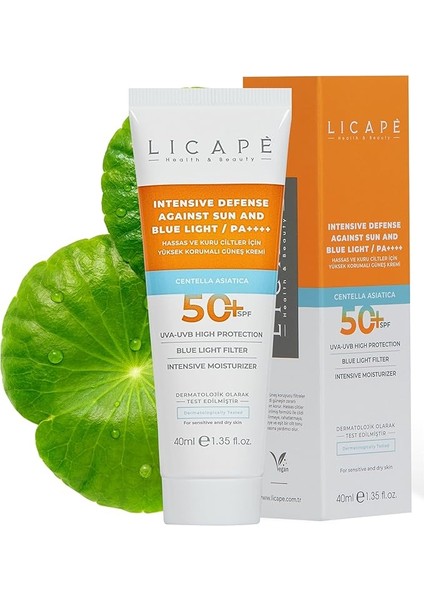 ve Kuru Ciltler Için Yüksek Korumalı 50 Faktör Güneş Kremi 40ML