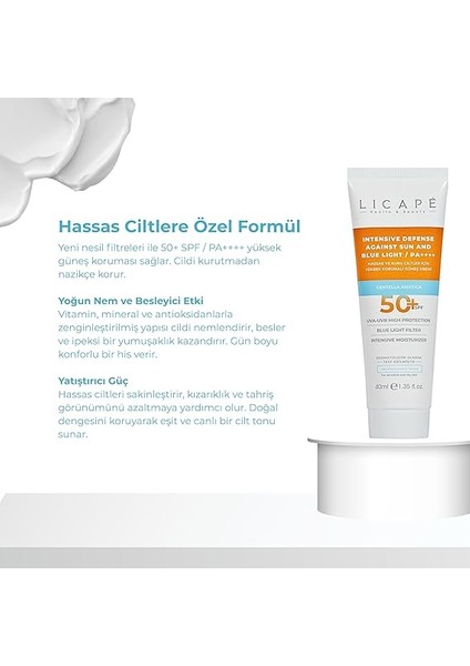 ve Kuru Ciltler Için Yüksek Korumalı 50 Faktör Güneş Kremi 40ML indirimleri