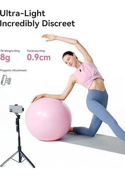 Lark A1 Kablosuz Mini Mikrofon, iPhone 15/16 ve Android Için, 48 Khz/24 Bit, 3 Seviyeli Akıllı Gürültü Engelleyici, Youtube, Podcast, Vlog Için Mikrofon (Siyah, 2tx + Usb-C Rx + Şarj Kılıfı) indirimleri