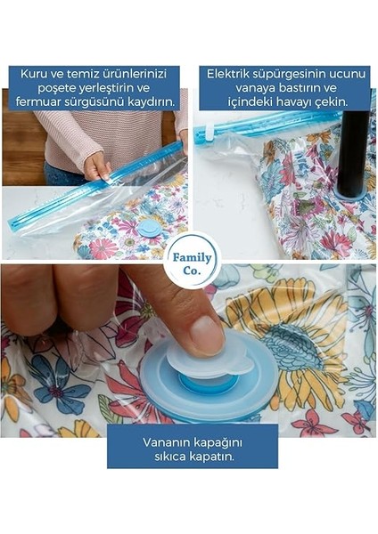 Co. Vakumlu Hurç Poşet Setleri 5 Parça 50X70-2, 60X80-2, 80X100-1 fırsatları