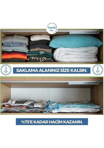 Co. Vakumlu Hurç Poşet Setleri 5 Parça 50X70-2, 60X80-2, 80X100-1 indirimleri