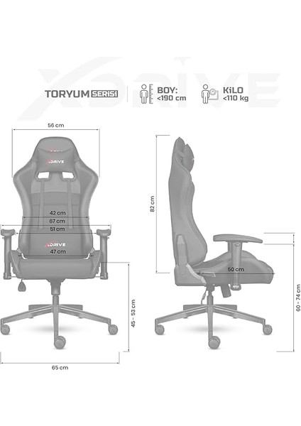 Toryum Oyuncu Koltuğu Siyah/siyah fiyatları