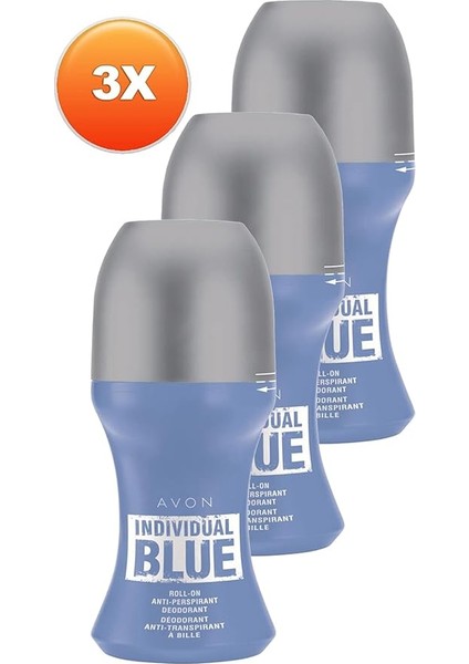Individual Blue Erkek Rollon 50 Ml. Üçlü Set fiyatları