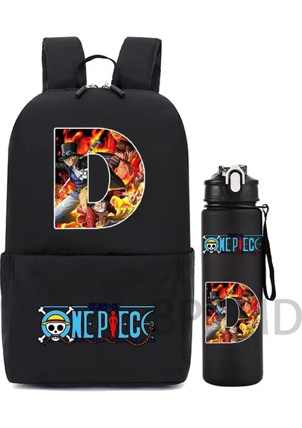 2pcs/set Tek Parça Sırt Çantası Erkek Kız Okul Öğrencisi Sırt Çantası Erkek Sırt Çantası 750ML Açık Spor Su Şişesi 26 Harfler Mini Çantalar Renk: 0112136 (Yurt Dışından)