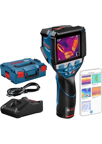 Professional Gtc 600 C (1x 12V Akü, Şarj Cihazı, Çalışma Aralığı: –20 °c Ila +600 °c, Çözünürlük: 256 x 192 Px, Mobil Uygulama Fonksiyonu, L-Boxx)